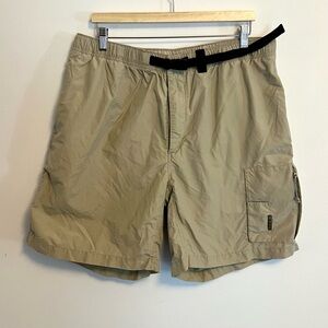 VTG Columbia Belted Zip Pockets Cargo Shorts – XL